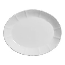 Imagem de TRAVESSA GRANDE FUNDA BRANCA EM CRISTAL 46X37X6 CM - Scalla Ceramica Artistica Ltda-Epp