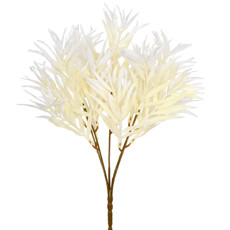 Imagem de HASTE DE FOLHAGEM PERMANENTE DECORATIVA DE PALMEIRA COR MANTEIGA 31X18 CM - GRILLO - Grillo Ltda