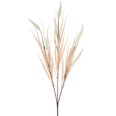 Imagem de HASTE DE CATTAIL CREME DECORATIVA PERMANENTE EM PLÁSTICO 67X9 CM - GRILLO - Grillo Ltda