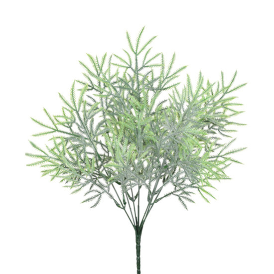 Imagem HASTE DE FOLHAGEM VERDE DECORATIVA EM PLÁSTICO MOLDÁVEL 38X21 CM - GRILLO