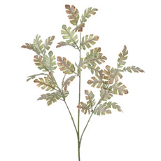 Imagem de HASTE DE FOLHAS VERDE OUTONO PERMANENTE EM PLÁSTICO MOLDÁVEL 69X19CM - GRILLO - Grillo Ltda