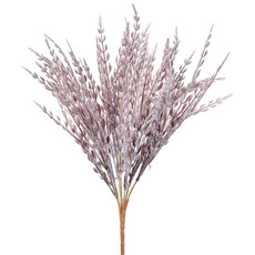 Imagem de BUQUÊ PERMANENTE DE FOLHJAS FLOCADAS COR LAVANDA EM PLÁSTICO 40X15 CM - GRILLO - Grillo Ltda