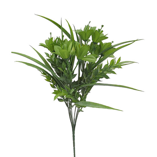Imagem BUQUÊ DECORATIVO PERMANENTE LÍRIO VERDE EM PLÁSTICO MOLDÁVEL 38X16 CM - GRILLO