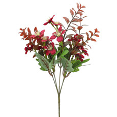 Imagem de BUQUÊ PERMANENTE DECORATIVO DE LÍRIO VERMELHO EM PLÁSTICO MOLDÁVEL 38X16 CM - GRILLO - Grillo Ltda