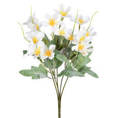 Imagem de BUQUÊ DECORATIVO PERMANENTE POPPY COR CREME EM PLÁSTICO 31X15 CM - GRILLO - Grillo Ltda
