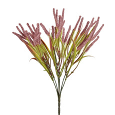 Imagem de BUQUÊ PERMANENTE DE SEMENTE SILVESTRE ROSA OUTONO EM PLÁSTICO 37X17 CM - GRILLO - Grillo Ltda