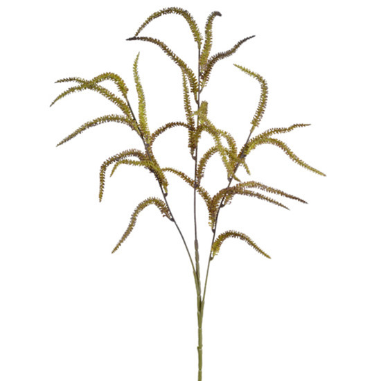 Imagem HASTE PERMANENTE DECORATIVA DE CATTAIL MARROM EM PLÁSTICO MOLDÁVEL 58X22 CM - GRILLO