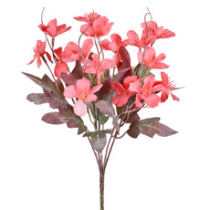 Imagem de BUQUÊ DECORATIVO PERMANENTE POPPY COR ROSA EM PLÁSTICO 31X15 CM - GRILLO - Grillo Ltda