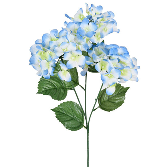 Imagem HASTE DECORATIVA PERMANENTE DE HORTÊNSIA AZUL EM PLÁSTICO 71X20 CM - GRILLO