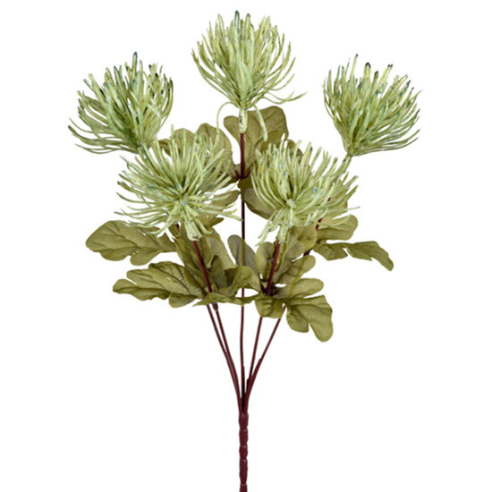 Imagem BUQUÊ DECORATIVO PERMANENTE DE LICOSPERMUM VERDE EM PLÁSTICO 33X16 CM - GRILLO