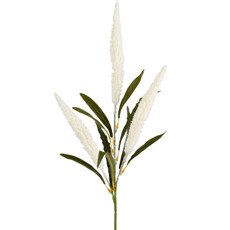 Imagem de HASTE RABO DE RAPOSA CREME DECORATIVA PERMANENTE EM PLÁSTICO 64X13 CM - GRILLO - Grillo Ltda