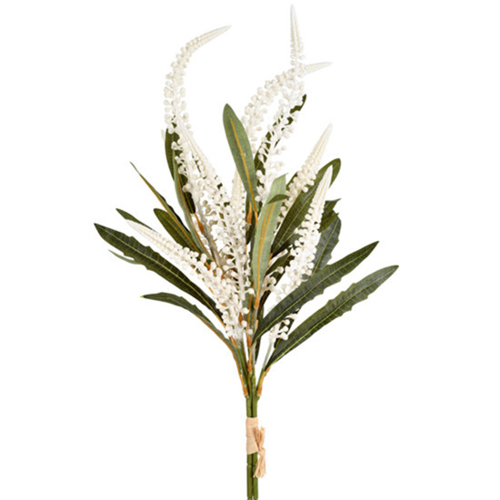 Imagem RAMALHETE DE SEMENTES CREME PERMANENTE DECORATIVO EM PLÁSTICO 59X18 CM - GRILLO