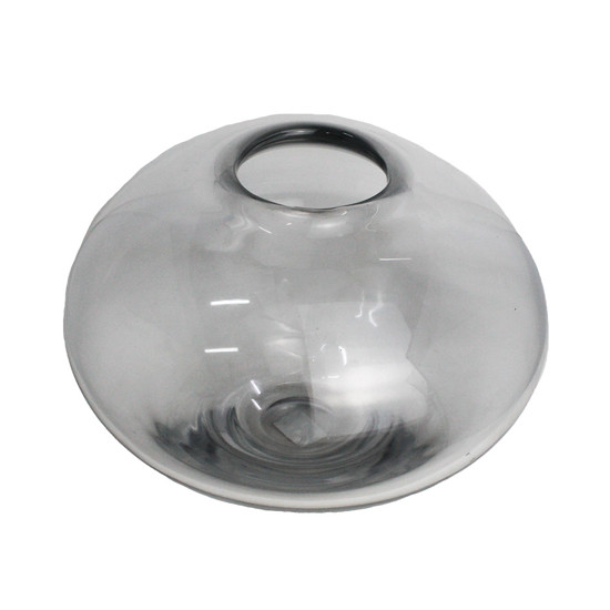 Imagem VASO REDONDO DECORATIVO EM VIDRO TRANSPARENTE 23X28 CM - GRILLO 58689