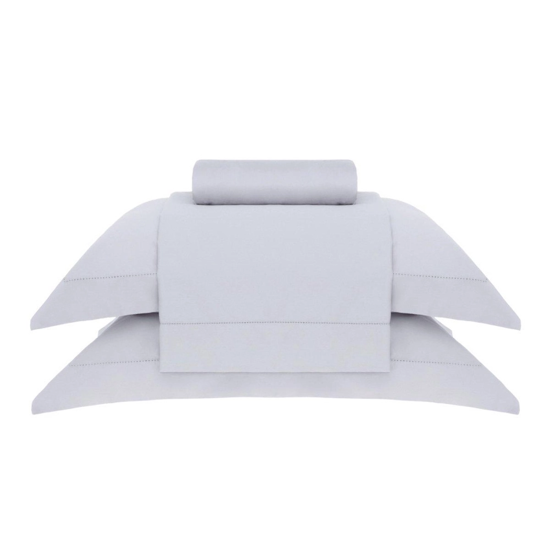 Imagem JOGO DE CAMA QUEEN BUD VISION NEW COLORS 4 PEÇAS EM ALGODÃO PRATA - TRUSSARDI