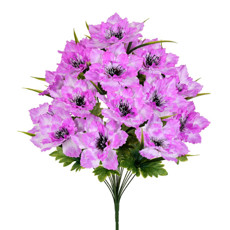 Imagem de BUQUÊ DECORATIVO DE DÁLIA COR LAVANDA EM PLÁSTICO MOLDÁVEL 54X35 CM - GRILLO - Grillo Ltda