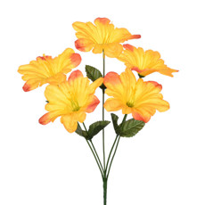 Imagem de BUQUÊ DECORATIVO DE LÍRIO POPPY LARANJA EM PLÁSTICO MOLDÁVEL 35X16 CM - GRILLO - Grillo Ltda
