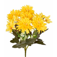 Imagem de BUQUÊ MISTO AMARELO DE GERBERA E LÍRIO DECORATIVO EM PLÁSTICO MOLDÁVEL - GRILLO - Grillo Ltda