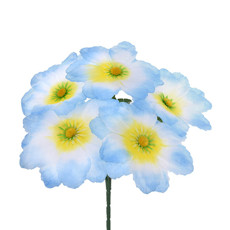 Imagem de BUQUÊ DE DÁLIA AZUL DECORATIVO EM PLÁSTICO MOLDÁVEL 33X22 CM - GRILLO - Grillo Ltda