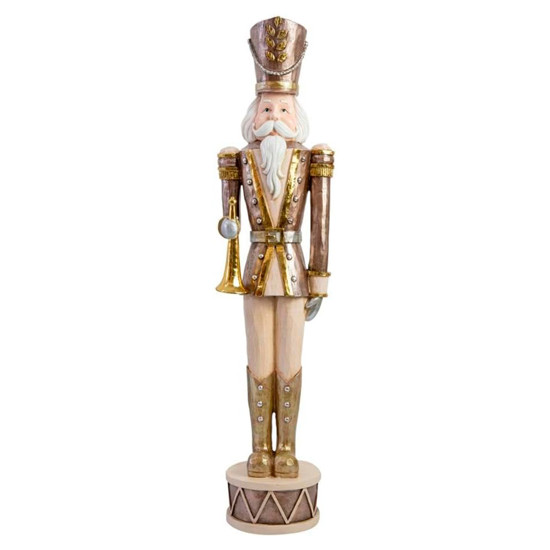 Imagem SOLDADO QUEBRA NOZES DECORATIVO ELEGANCE LOOK DOURADO EM RESINA 51X13X10 CM - CROSS