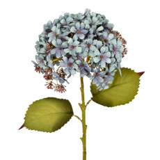 Imagem de HASTE DECORATIVA EM PLÁSTICO MOLDÁVEL DE HORTÊNSIA AZUL OUTONO 62X22 CM - GRILLO - Grillo Ltda