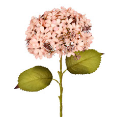 Imagem de HASTE DECORATIVA EM PLÁSTICO MOLDÁVEL DE HORTÊNSIA ROSA OUTONO 62X22 CM - GRILLO - Grillo Ltda