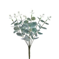 Imagem de BUQUÊ DECORATIVO DE EUCALIPTO VERDE CLARO EM PLÁSTICO MOLDÁVEL 32X16 CM - GRILLO - Grillo Ltda