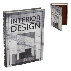Imagem de CAIXA LIVRO DECORATIVA EM MDF REVESTIDA EM TECIDO 5X36X27 CM - MABRUK - Mabruk Importacao E Comercio Ltda