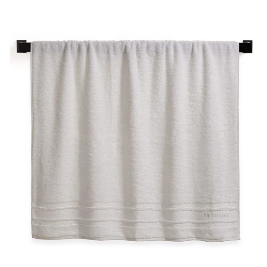 Imagem TOALHA DE ROSTO FELPUDO LECCE EM ALGODÃO BRANCO 80X48 CM - TRUSSARDI