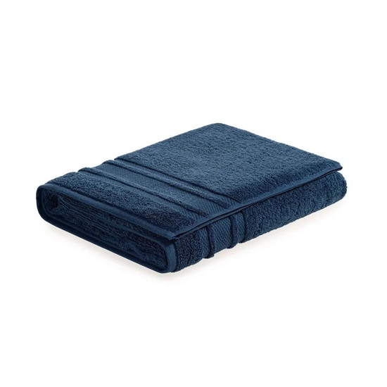 Imagem TOALHA DE ROSTO FELPUDO LECCE EM ALGODÃO AZUL 80X48 CM - TRUSSARDI
