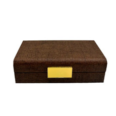 Imagem de CAIXA RETANGULAR DECORATIVA COR MOCCA EM MDF 7X36X18 CM - PARAMOUNT INDUSTRIA - Paramount Ind E Com De Plast Ltda