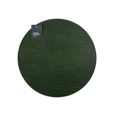 Imagem de LUGAR AMERICANO PREMIUM TRAMA VERDE CROCO EM PVC 38X38 CM - PARAMOUNT INDUSTRIA - Paramount Ind E Com De Plast Ltda