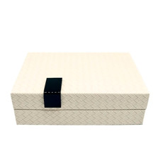 Imagem de CAIXA RETANGULAR DECORATIVA COR MARFIM EM MDF 7X30X15 CM - PARAMOUNT INDUSTRIA - Paramount Ind E Com De Plast Ltda