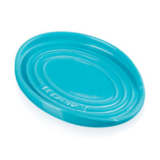 Imagem de DESCANSO OVAL AZUL CARIBE EM CERÂMICA PARA COLHER 2X16X12 CM - LE CREUSET - Le Creuset Do Brasil Ltda 