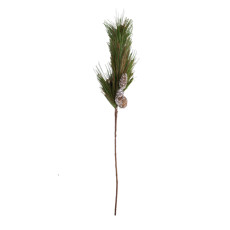 Imagem de HASTE DE PINHAS MARROM E FOLHAGEM VERDE EM PLÁSTICO MOLDÁVEL 70X15 CM - GRILLO - Grillo Ltda