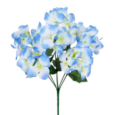 Imagem de BUQUÊ DECORATIVO DE HORTÊNSIA AZUL EM PLÁSTICO MOLDÁVEL 35X23 CM - GRILLO - Grillo Ltda