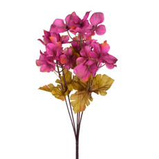 Imagem de BUQUÊ DECORATIVO DE HORTÊNSIA LAVANDA OUTONO EM PLÁSTICO MOLDÁVEL 33X15 CM - GRILLO - Grillo Ltda