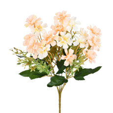 Imagem de BUQUÊ DECORATIVO DE POPPY COR SALMÃO EM PLÁSTICO MOLDÁVEL 33X10 CM - GRILLO - Grillo Ltda