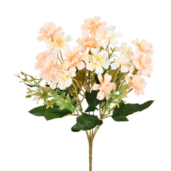 Imagem BUQUÊ DECORATIVO DE POPPY COR SALMÃO EM PLÁSTICO MOLDÁVEL 33X10 CM - GRILLO