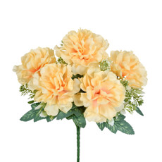 Imagem de BUQUÊ DECORATIVO DE PEÔNIA AMARELA EM PLÁSTICO MOLDÁVEL 25X20 CM - GRILLO - Grillo Ltda