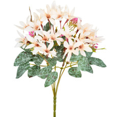 Imagem de BUQUÊ DECORATIVO DE LÍRIOS DO CAMPO CREME EM PLÁSTICO MOLDÁVEL 30X20 CM - GRILLO - Grillo Ltda