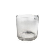 Imagem de VASO FUNDO MÉDIO DECORATIVO EM VIDRO TRANSPARENTE 14X15 CM - GRILLO 59389 - Grillo Ltda