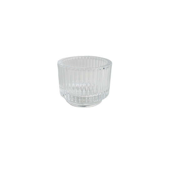 Imagem MINI VASO DECORATIVO EM VIDRO TRANSPARENTE 7X9 CM - GRILLO 58263
