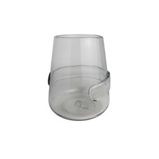 Imagem de VASO DECORATIVO MÉDIO EM VIDRO TRANSPARENTE 23X19 CM - GRILLO 58682 - Grillo Ltda