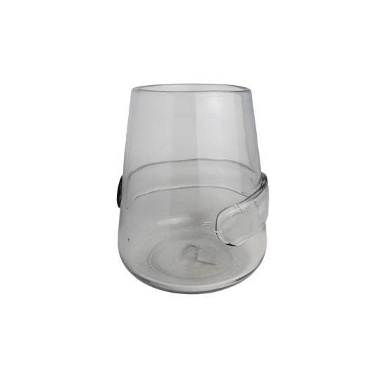 Imagem VASO DECORATIVO MÉDIO EM VIDRO TRANSPARENTE 23X19 CM - GRILLO 58682