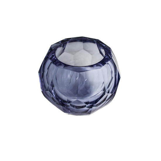 Imagem VASO DECORATIVO REDONDO EM VIDRO NA COR PÚRPURA 13X15 CM - GRILLO 58677