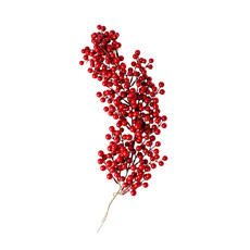 Imagem de HASTE DE BERRIES VERMELHAS PERMANETES DECORATIVAS EM ISOPOR 55X12 CM - GRILLO 58379 - Grillo Ltda