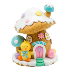 Imagem de CASINHA DECORATIVA FORMATO COGUMELO COLORIDA EM RESINA 12X10X8 CM - TOK DA CASA - Cromus Embalagens Ind. E Com. Ltda