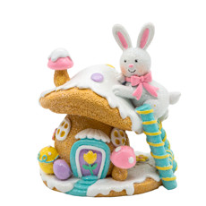 Imagem de CASINHA DECORATIVA FORMATO COGUMELO COLORIDA EM RESINA 11X11X8 CM - TOK DA CASA - Cromus Embalagens Ind. E Com. Ltda