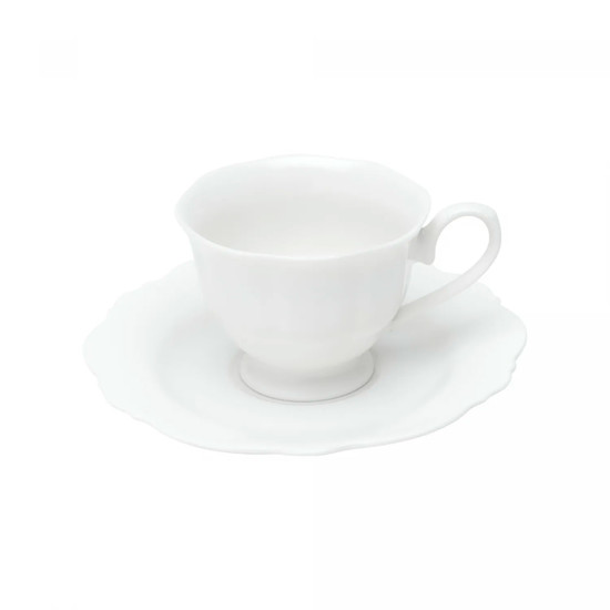 Imagem CONJUNTO MALDIVAS 6 XÍCARAS 80ML EM PORCELANA BRANCA 12X12X6 CM - WOLFF