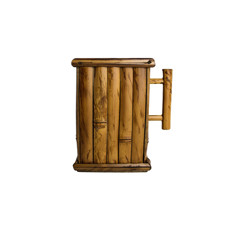 Imagem de PORTA SUCO DE CAIXINHA EM BAMBOO TIGRADO 18X15X11 CM - Sonia Pierry Objetos De Decoracao Eirelli 